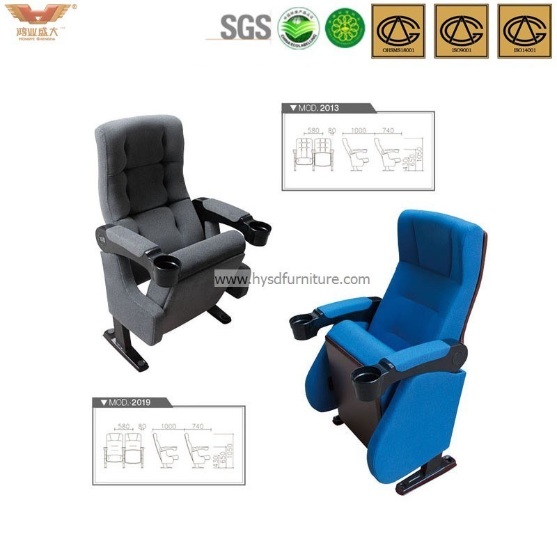 High Quality Fabric Auditorium Chair Theater Movie Cinema Chair (HYSD-2013)