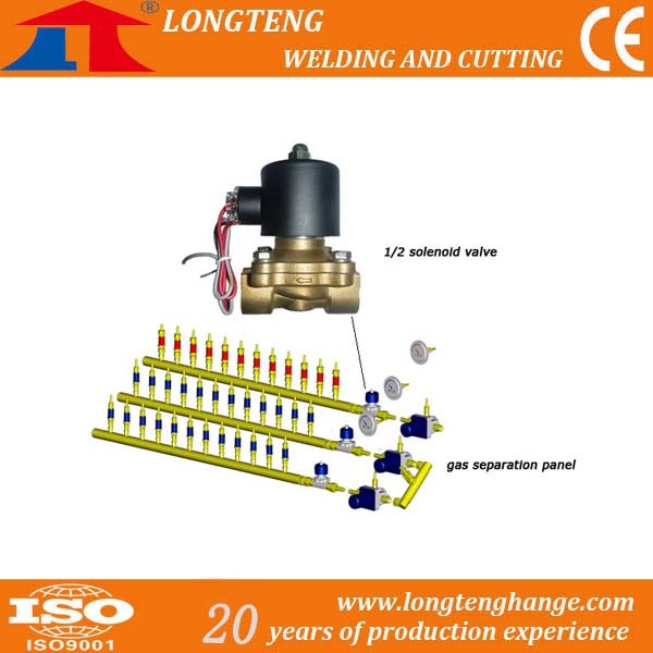 1/2 Solenoid Valve for Gas Distributor of CNC Cutting Machine Spare Parts