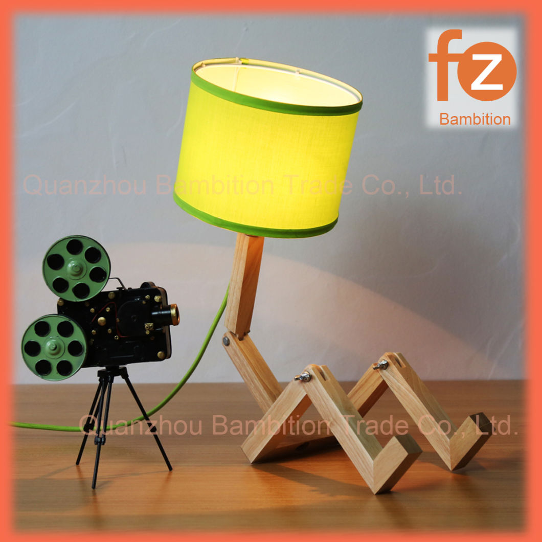 Foldable Wood LED Table Lamp Fz020005