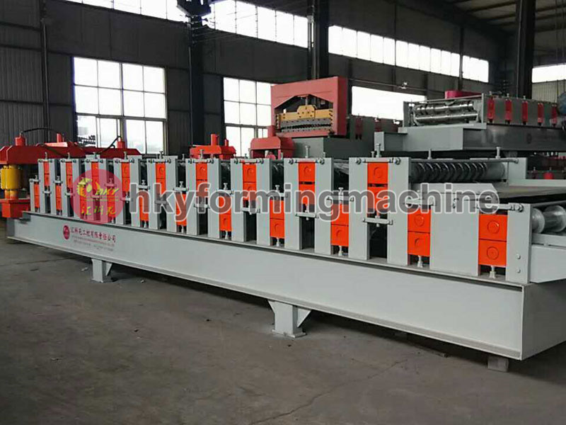 Glazed Tile Roof Panel Double Layer Cold Roll Forming Machine