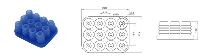 Auto Rubber Cable AMP Tyco Gasket Wire Seal