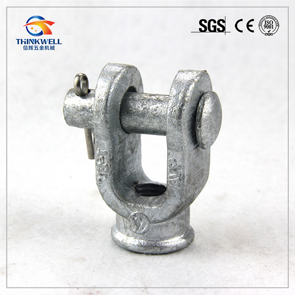 Galvanized Forged Steel Pole Line Fitting Socket Ball Clevis