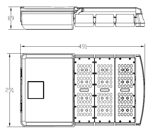 100W/150W/200W/300W High Mast LED Parking Lot Light