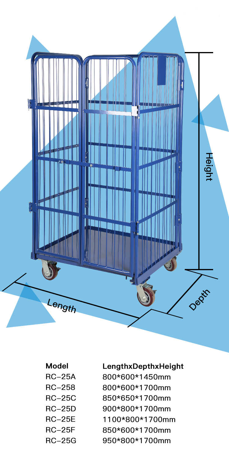 Heavy Duty Rolling Cage Cart Roll Container Laundry Container Cart