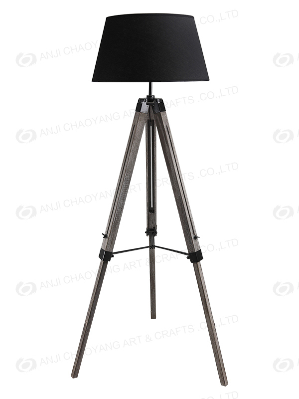 Thirpod Wooden Adjustable Floor Lamp (in stock) Furniture/Lighting/LED Lighting /Lamp/Decoration/ LED/Bulb/Tripod/