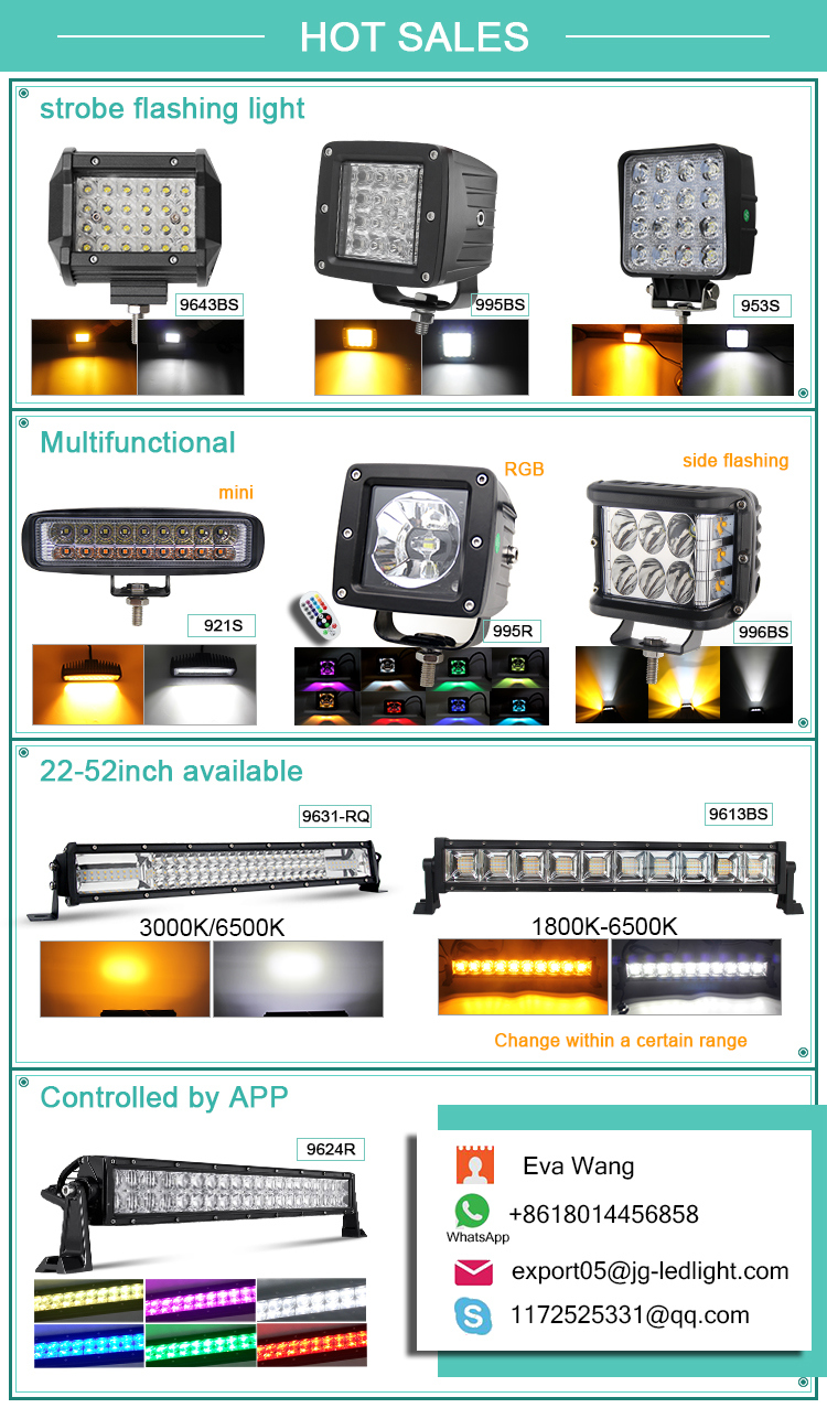 Wholesale Offroad Truck Dual Color Strobe Flash Light 12D Reflector 4 Row 30W LED Driving 4 Inch LED Work Light Bar
