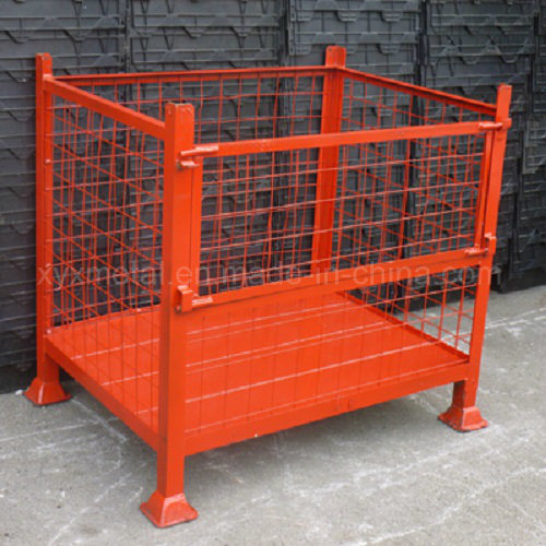 Exported Collapsible Pallet Stillage Wire Mesh Cage Made in China