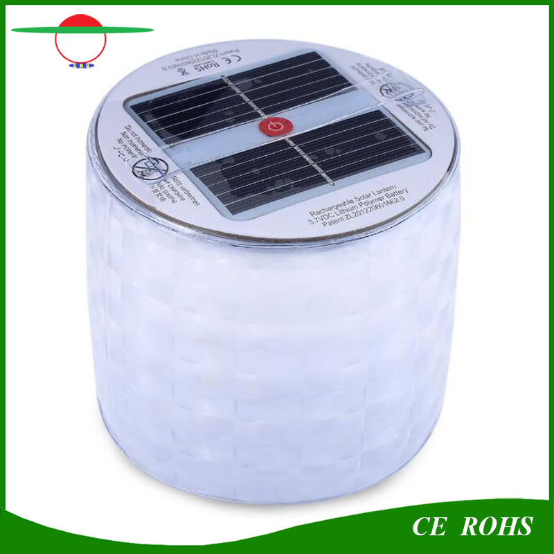 Diamond Inflatable Solar Lantern Outdoor Collapsible Solar Camping Liight 10LED White Light Indoor Lamp