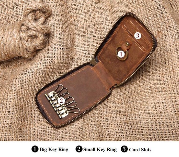 Promotion Hot Sale Real Leather Key Purse Wallet