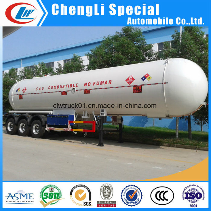 60000liters 30tons 3 Axles LPG Propane Transport Tank Semi Trailer