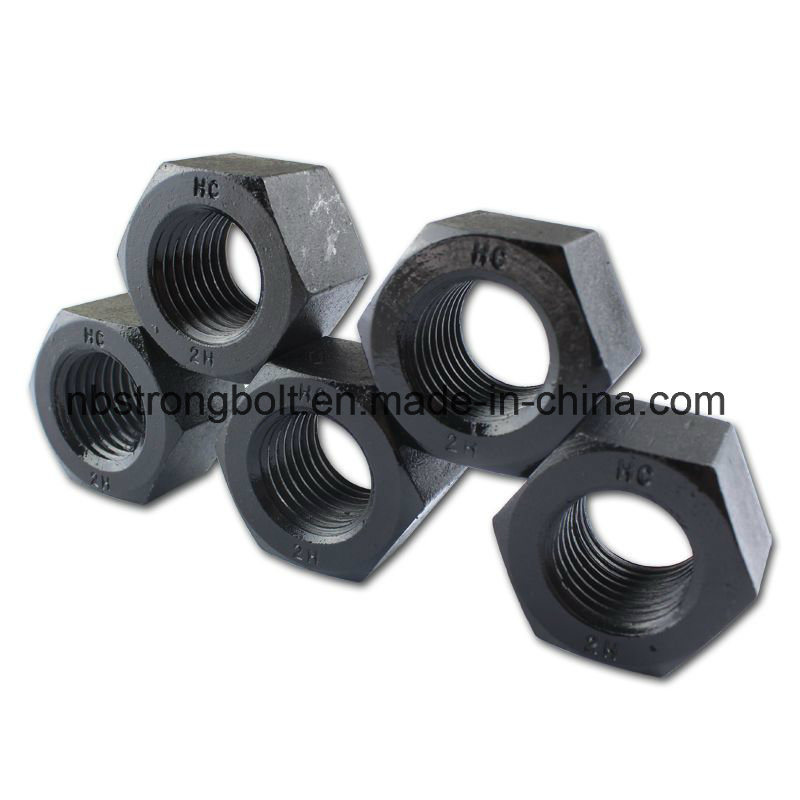 ASTM A194 Gr. 2h Heavy Hex Nut Black 5/16