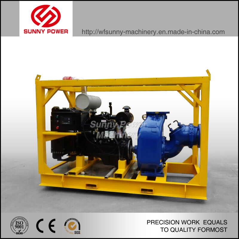 High Quality 6 Inch Diesel Water Pump with Diesel Engine and Trailer