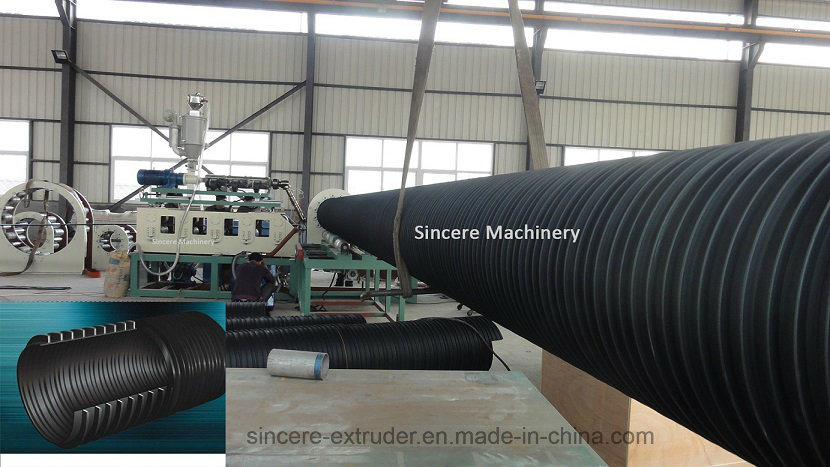 PE HDPE Plastic Municipal Tubing Pipes Extruding Machine