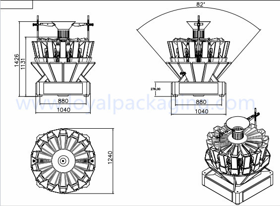 Automatic 10 Multihead Combination Check Hopper Weigher