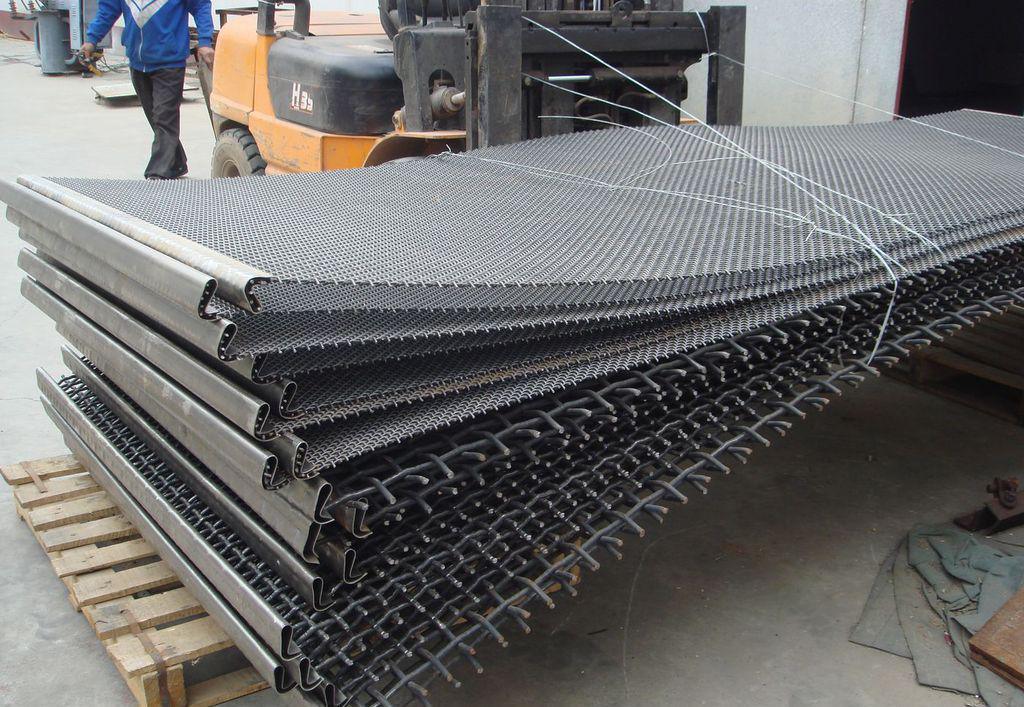 Stainless Steel /Galvanized Crimped Sand Sieving Square Woven Wire Mesh