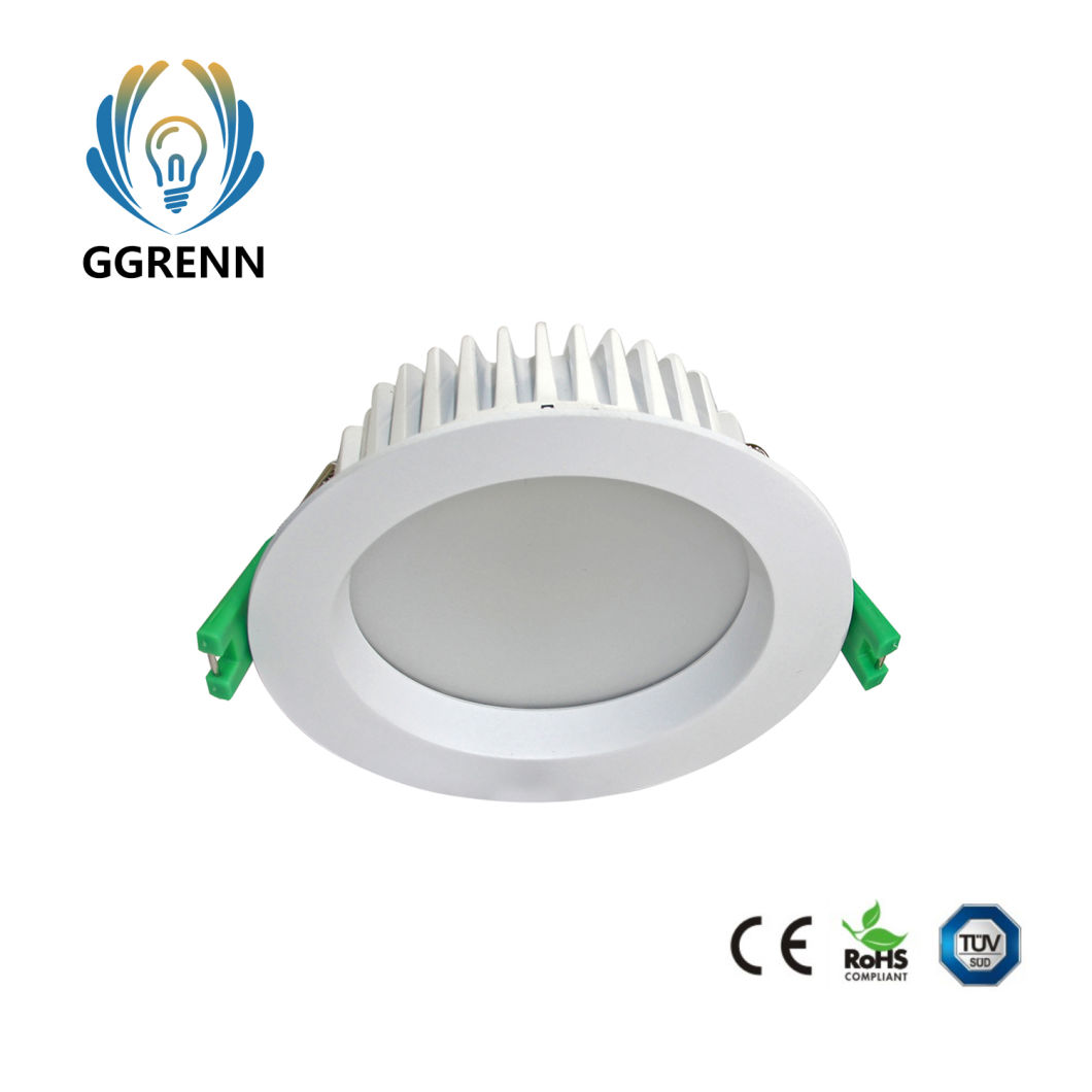 IP54 Ce Alumium Round White Wholesale Recessed Downlight 9W, 12W LED Down Light for Hotel/Lobby/Classroom/Hospital/Mall