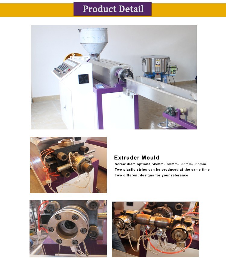 High Speed PE PP PVC Plastic Rattan Extruder Machine