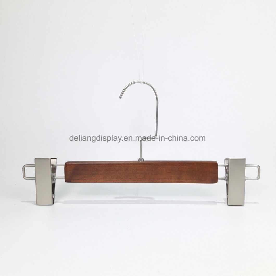 Wholesale Lotuswood Wooden Pants Hanger for Male/Female