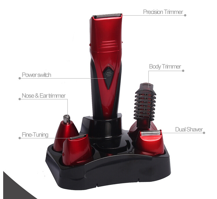 Ufree Rechargeable 7 in 1 Hair Clipper Trimmer Nose Ear Shaver Kit