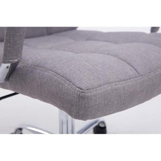 Stylish Soft Padded Light Grey Home Office Computer Desk Chair (LS-33)