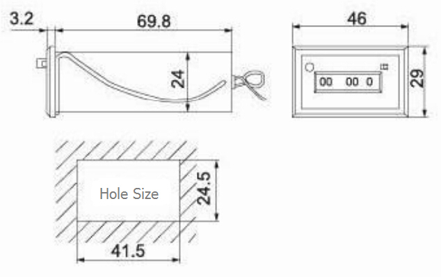 4 Digital 5 Digital 6 Digital Counter with Ce (CSK)