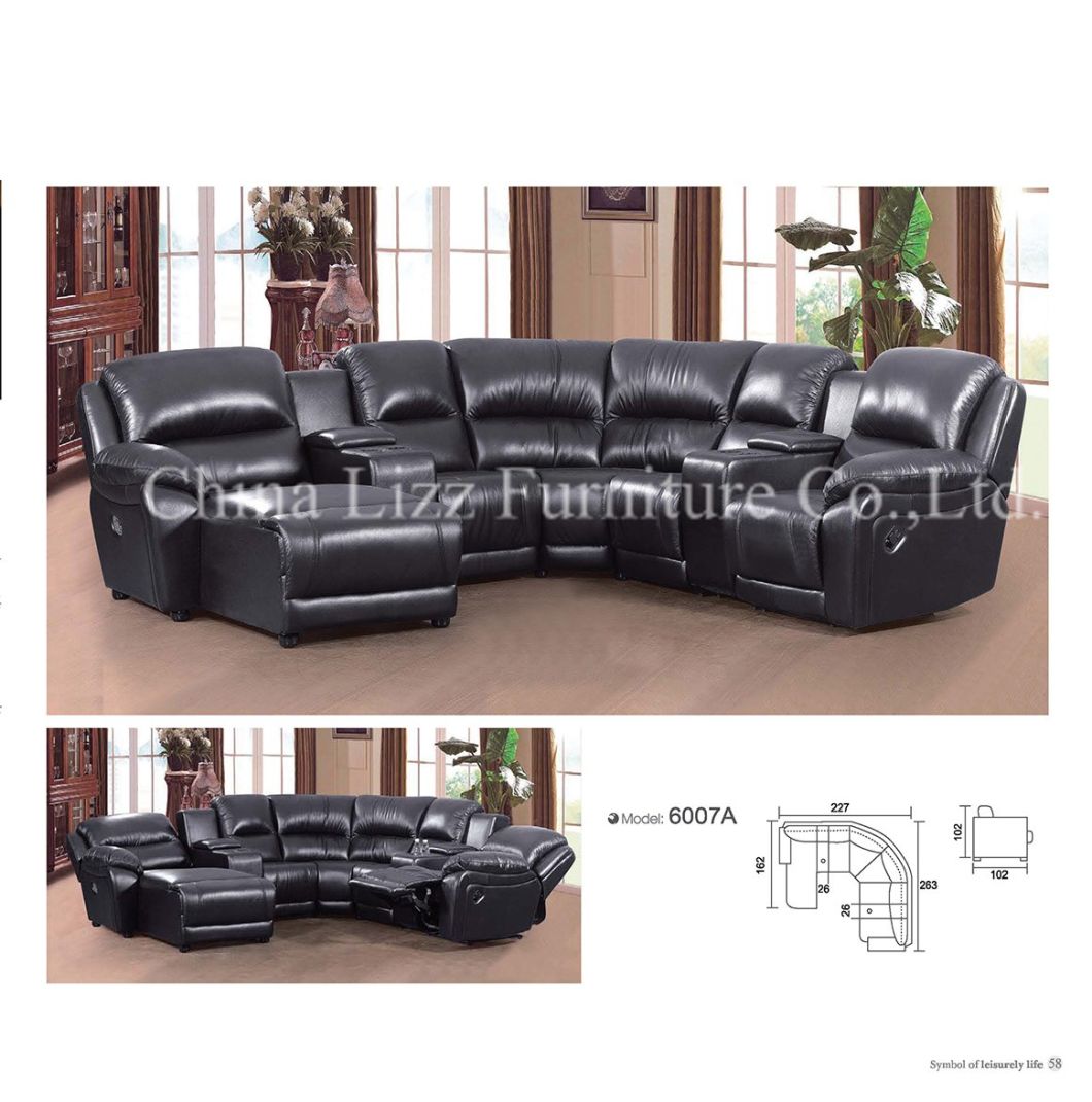 Modern High-End Fashion Leather China Recliner Sofa