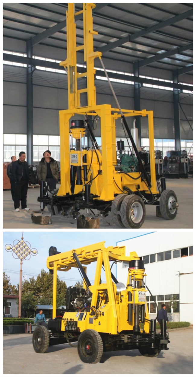 Portable Truck Mounted Trailer Crawler Deep Spt Rotary Borehole Water Well Core Drilling Rig Machine