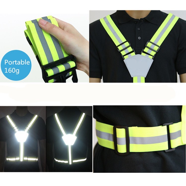 Yellow Color Safety Work Vest with Reflective Stripe