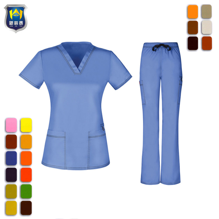 Women Hospital Dental Medical Nurse Factory Uniforms Scrubs