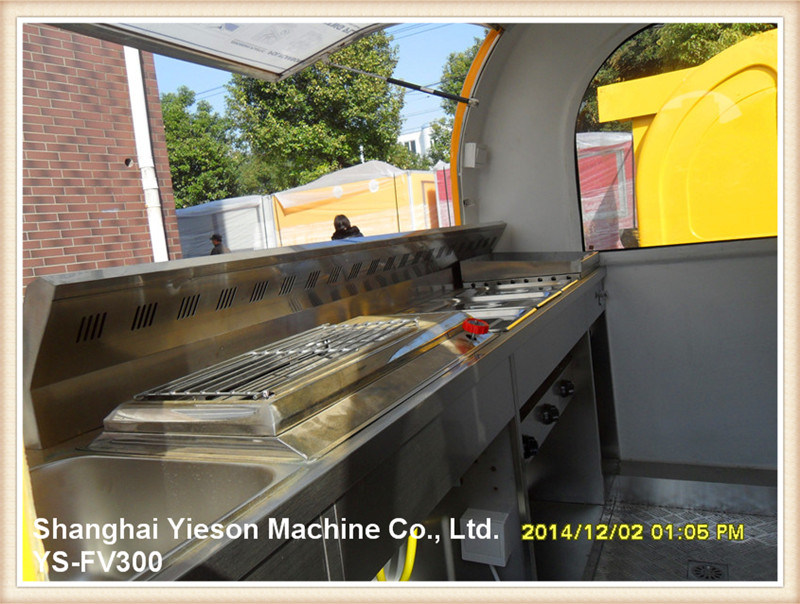 Ys-Fv300 Best Selling Cheap Mobile Kebab Van Enclosed Trailer