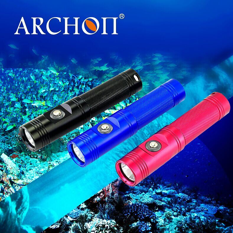 Archon V10 Mini LED Flashlight 60 Meters Scuba Mini Diving Flashlight Diving Rechargeable Flashlight