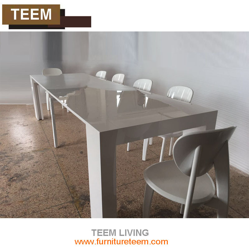 Teem Living Restaurant Adjustable Wooden Dining Table