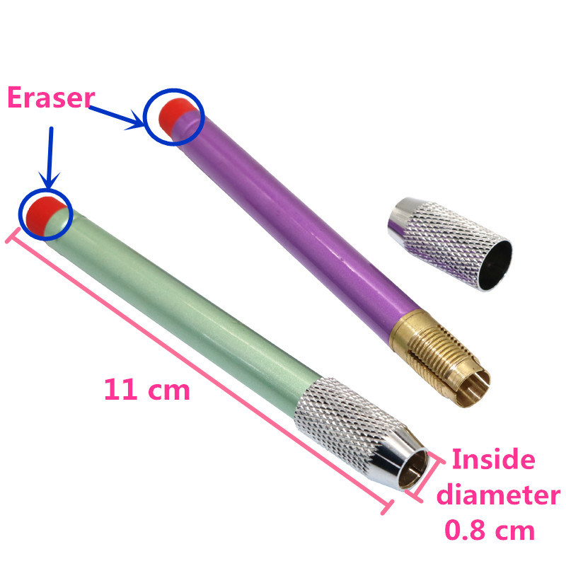 Metal Eraser Pencil Extenders School Art Writing Tools