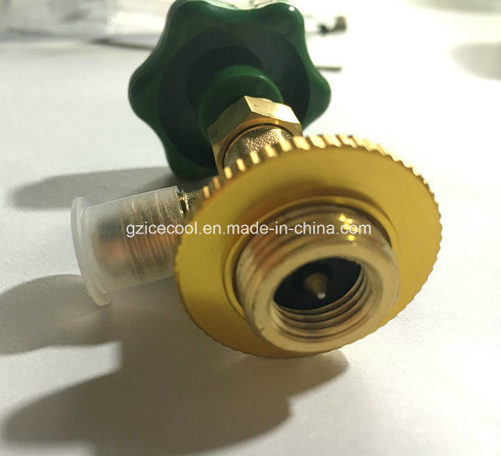 Refrigeration Parts Copper Can Tap Valve Brass Gas Valve for R134A R12 CT-339 CT-338