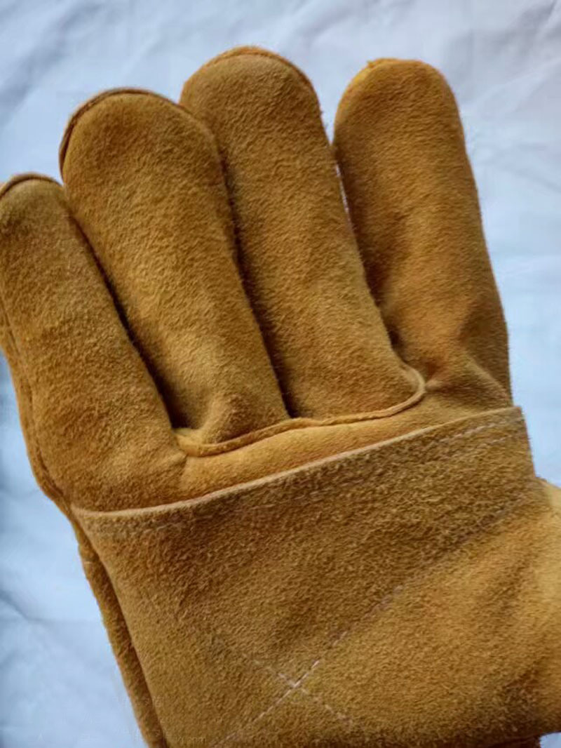 Heavy Duty Industrial Safety Driver Working Leather Welding Gloves