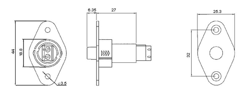 Magnetic Contact Door Alarm Switch Nc or No Optional (BR-1041T)