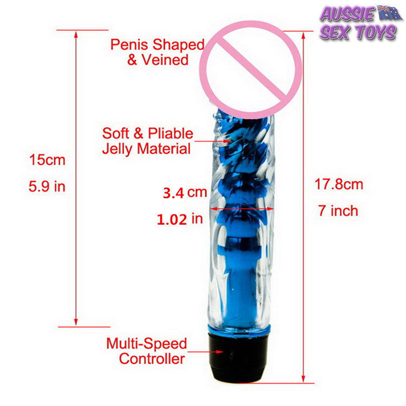 Transparent Silicone Waterproof Female Dildo Vibrator Sexy Toy