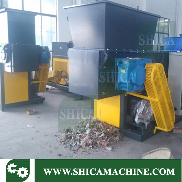 Plastic Rubber and Big Container Single and Double Shaft Shredder