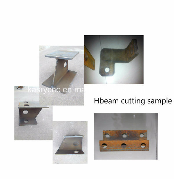 Fully Automatic H /I/U/L Beam Pile Purlin CNC Plasma Cutting Drilling Beveling Coping Machine