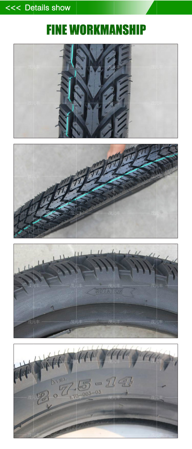 Tubeless Motorcycle Scootertyre Tire 2.75-14