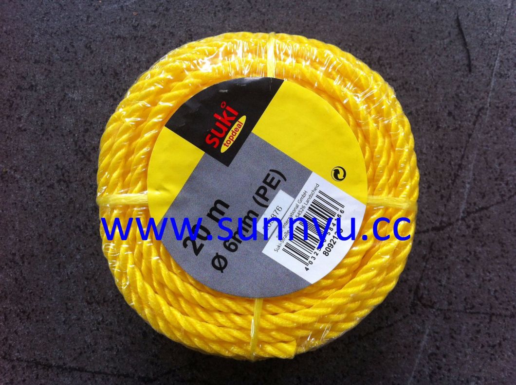 Professional Factory 3 Strands Strong Nylon Packing Twisted Rope