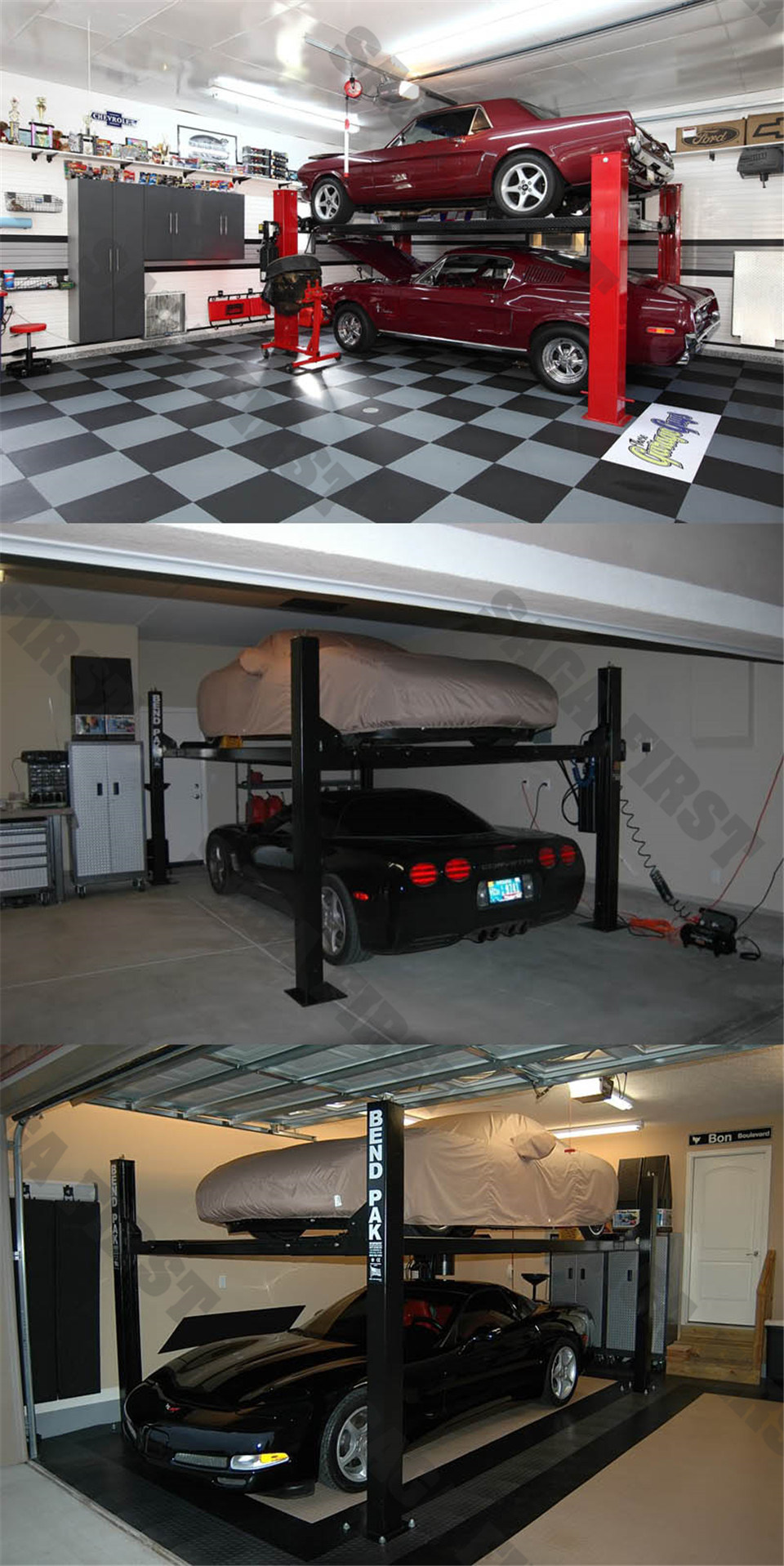 Space-Saver 4000kg Four Post Car Lift Garage Equipment