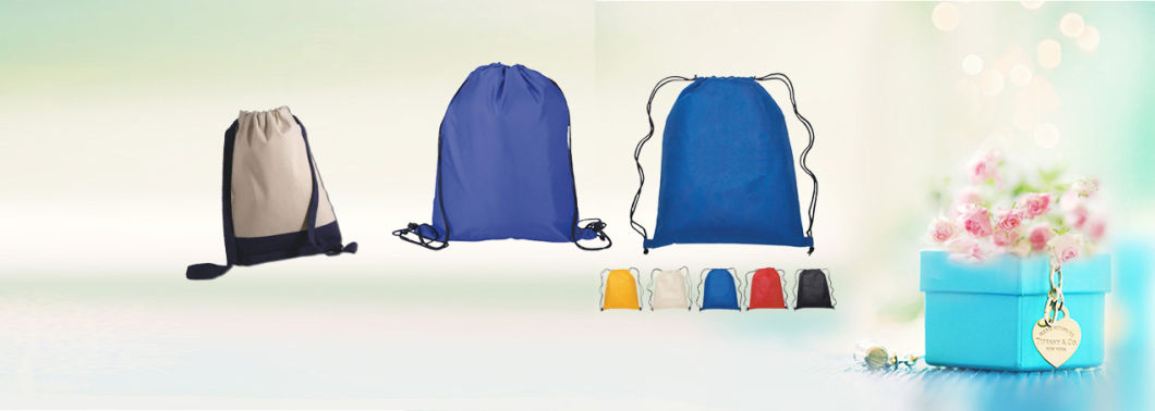 210d Shopping Nylon Drawstring Bag