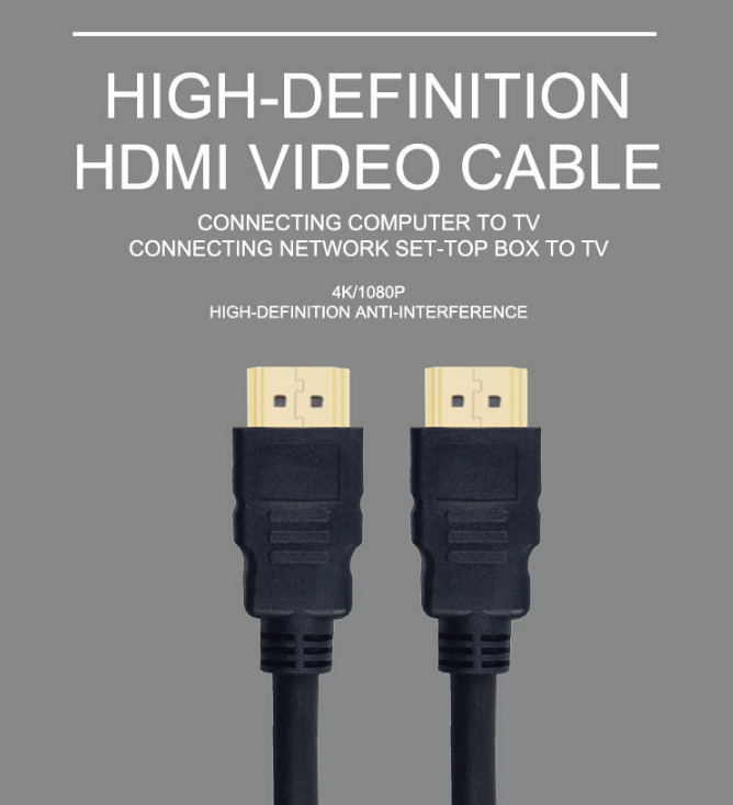 Wdm 1.5/3/5/10/15/20m Sipu High Speed HDMI Cable 1080P Support 3D 4K with Ethernet