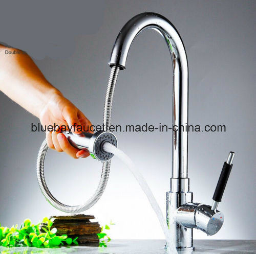 Pull out Chrome Spray Swivel Bar Sink Faucet