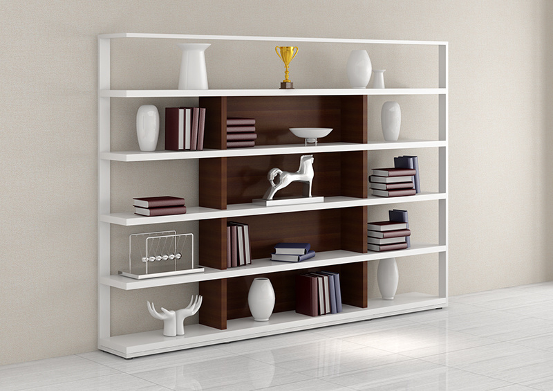 Modern Wardrobe with Wooden Cabinet/Bookcase/Shelf/Cupboard for Bedroom