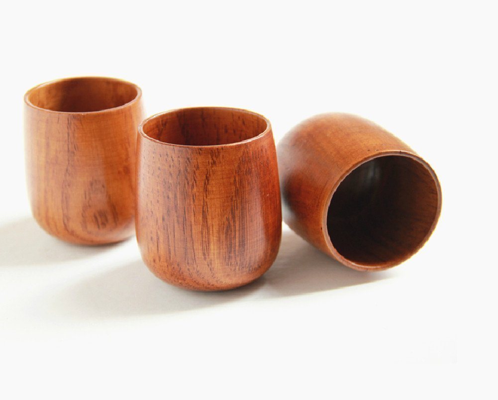 Bamboo Beautiful Portable Wooden Cup Handle Coffee Cup with High Quality