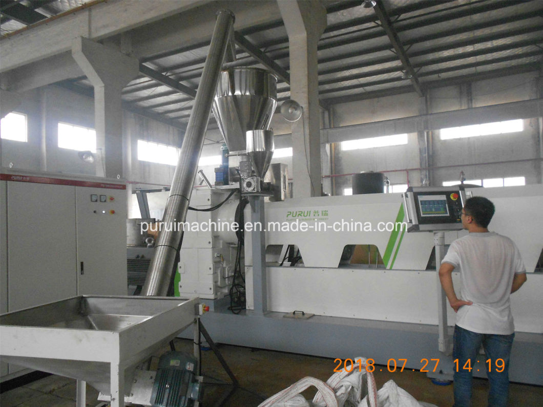 HDPE Bottle Flakes Granulating Machine with Capacity 800kg Per Hour