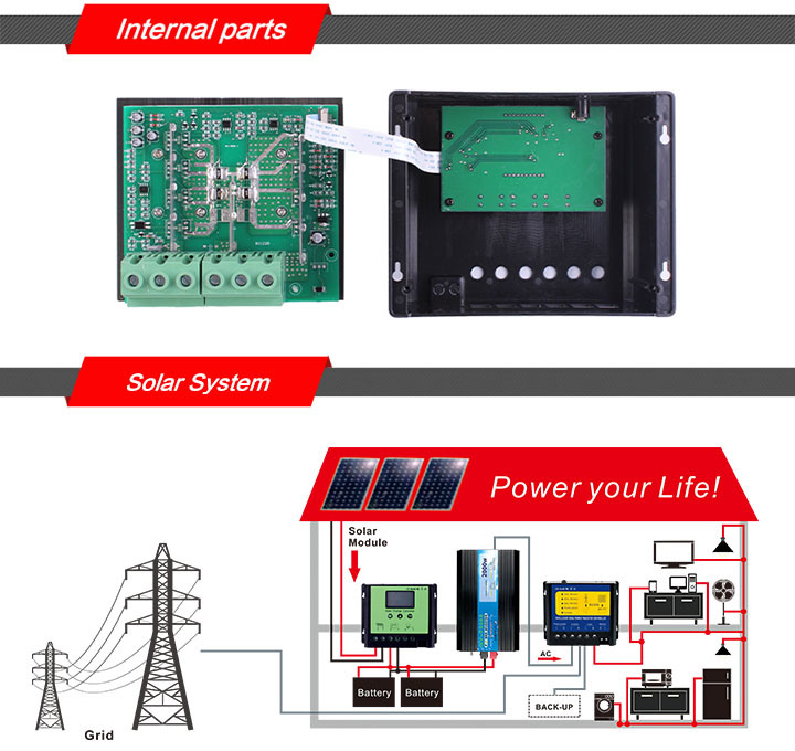 12V/24V Auto PWM LCD Solar Water Heater Temperature Controller