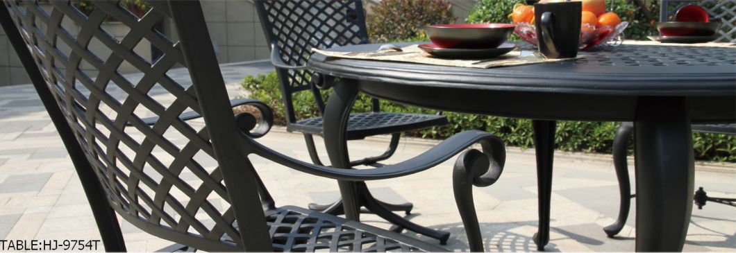 Cast Aluminum Garden Furniture Outdoor Dining Table